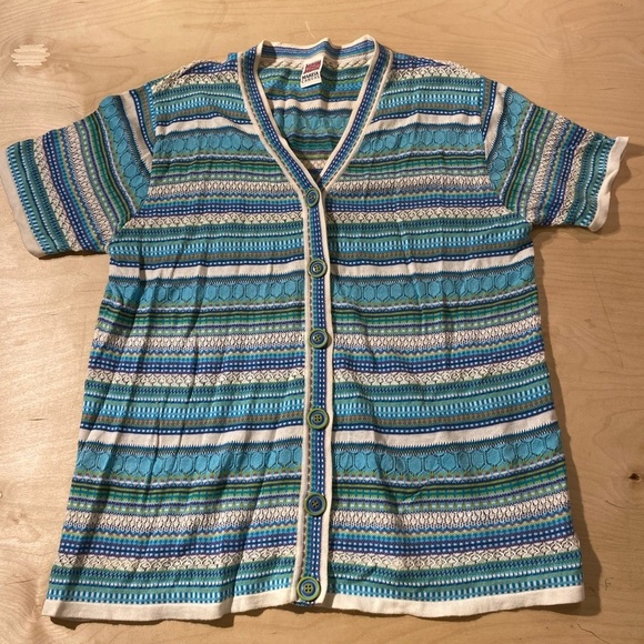 Marisa Canvas Button up Sweater Blouse 2X (EK) - Picture 2 of 11